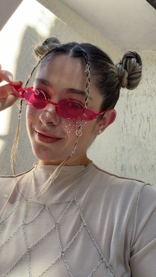 Gafas Fuego Rojas