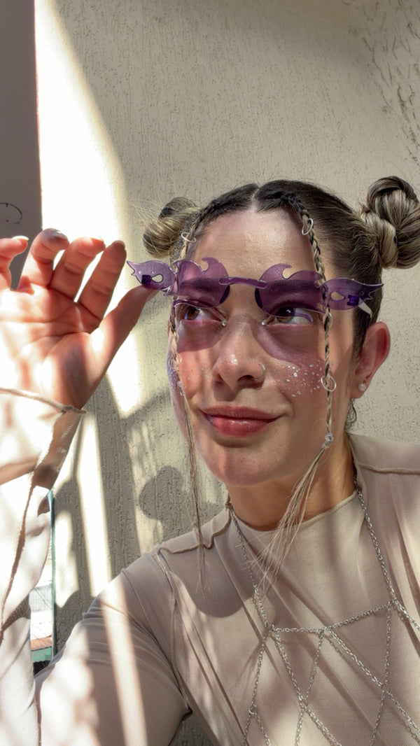 Gafas Fuego Moradas