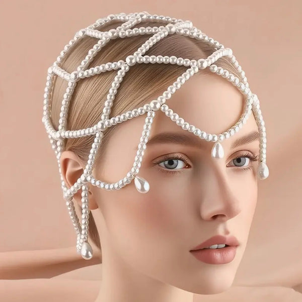 Tocado Rete De Perle