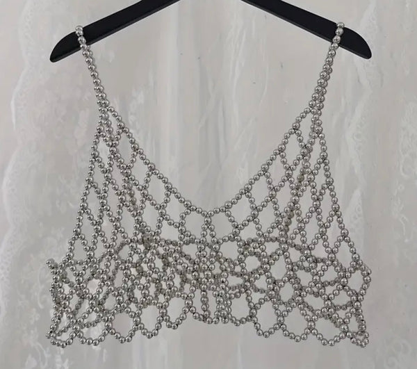 Body Chain Metallic Chrome