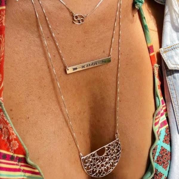 Collar Silver Be Brave
