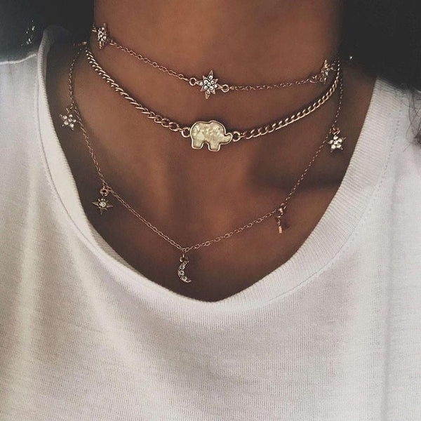 Collar Golden Elephant Constellation