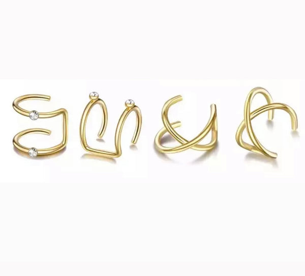 Ear Cuff Golden Emily