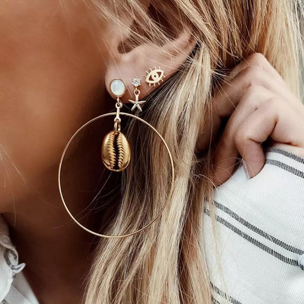 Aretes Golden Morgan