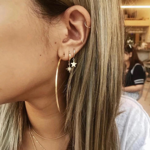 Aretes Golden Mystic