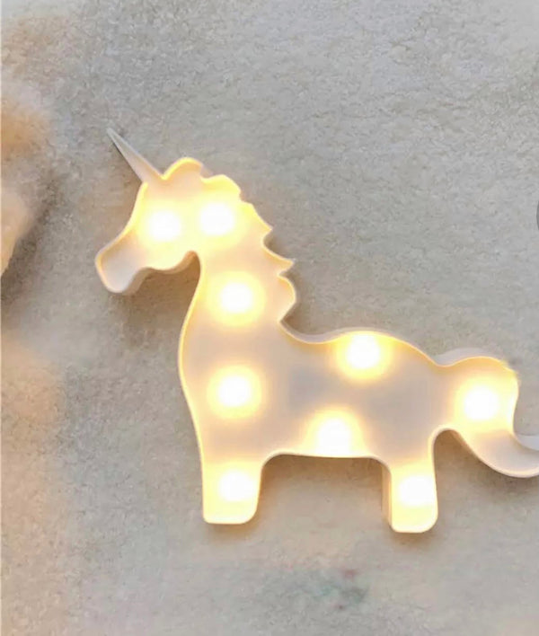 Lampara Unicornio Cuerpo Blanco