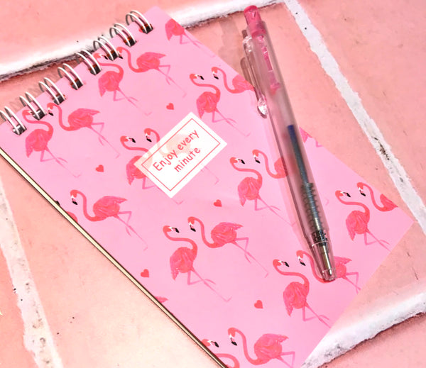 Libreta & Lapicero Flamingo Rosado