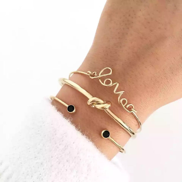 Pulseras Golden Love