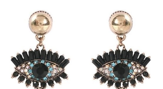 Aretes Golden Ojo Frost