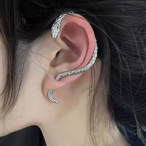 Ear Cuff Silver Nagini