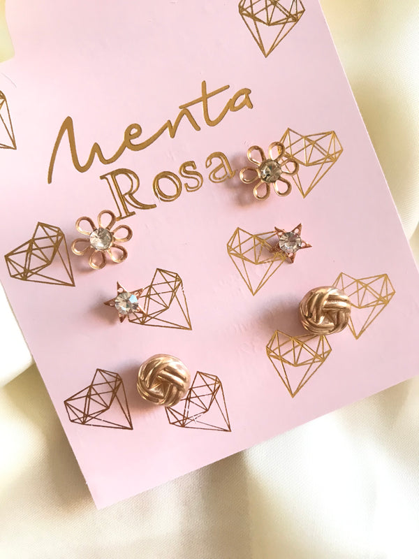 Aretes Trios Spiral