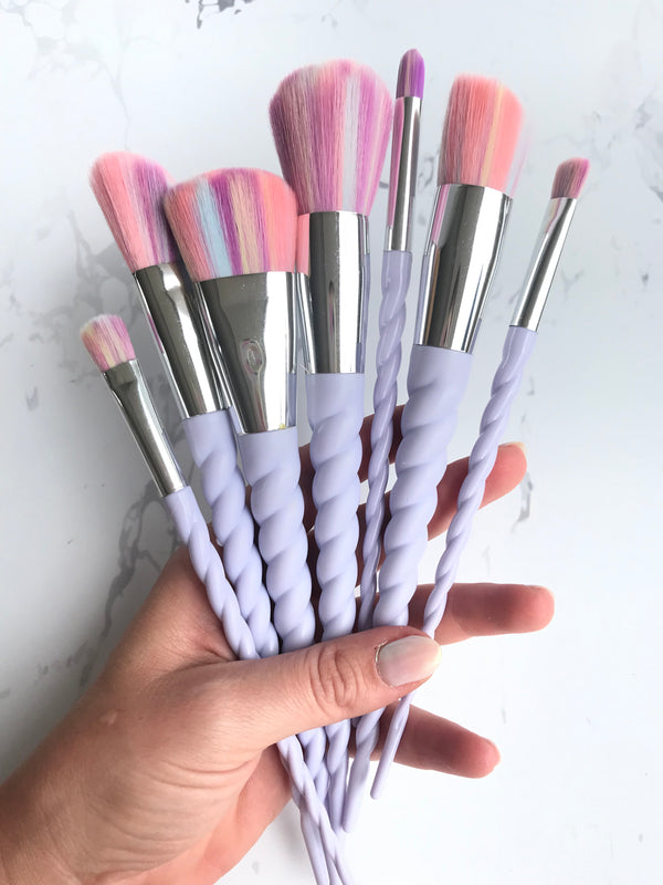 Set Brochas Unicornio x 7